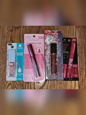 Lip Bundle- Kokie Lip Stain, Ioni Lip Oil, Tinted Lip Oil & More BNIB